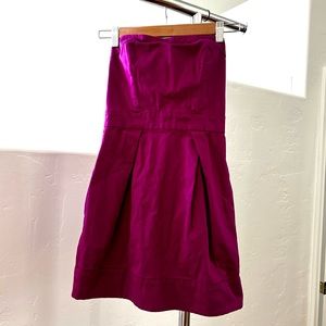 Beautiful, fuchsia, pink strapless dress